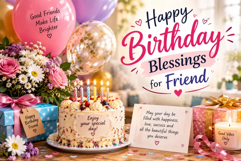 Happy Birthday Blessings for Friend